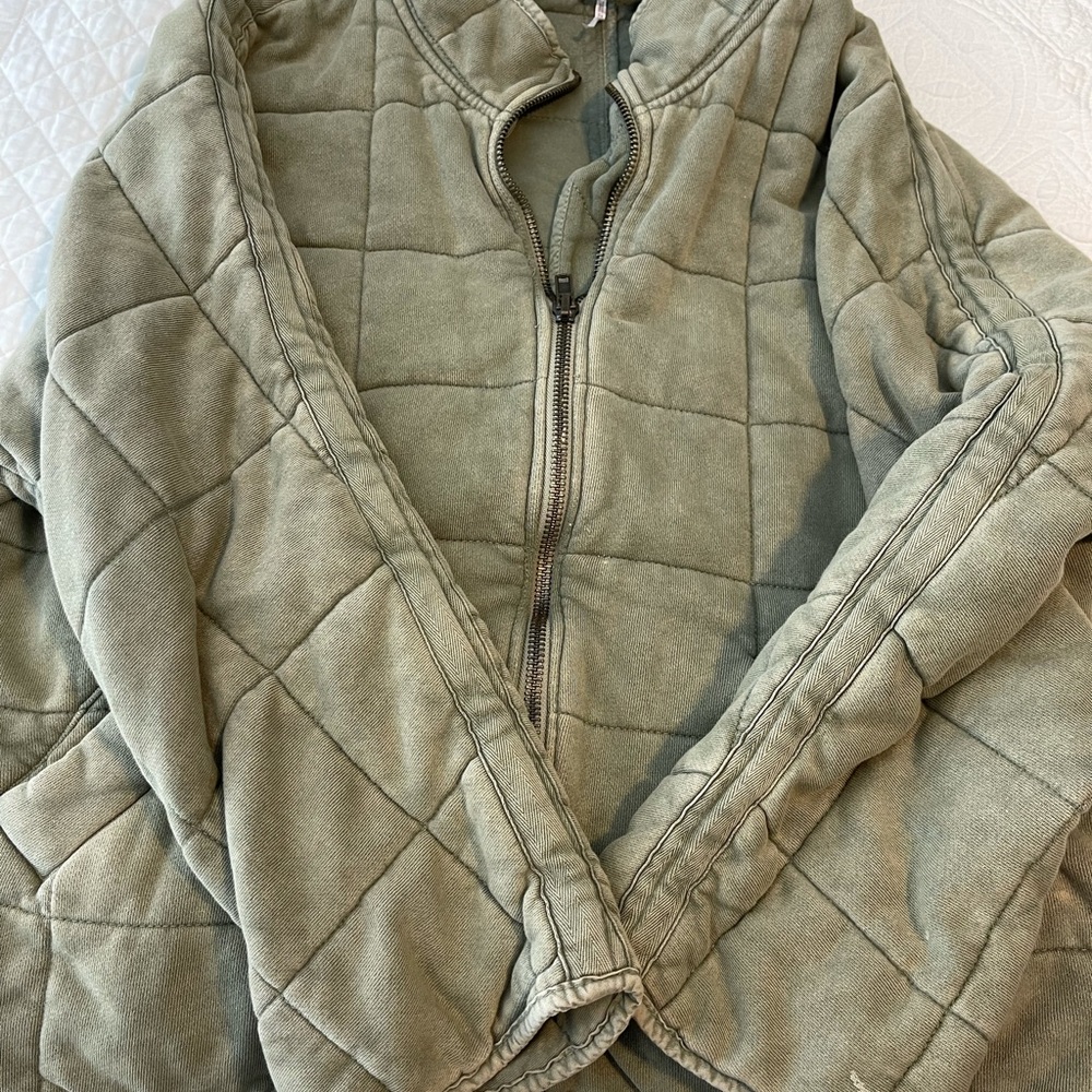 Free People Women's Dolman Quilted Knit JACKET